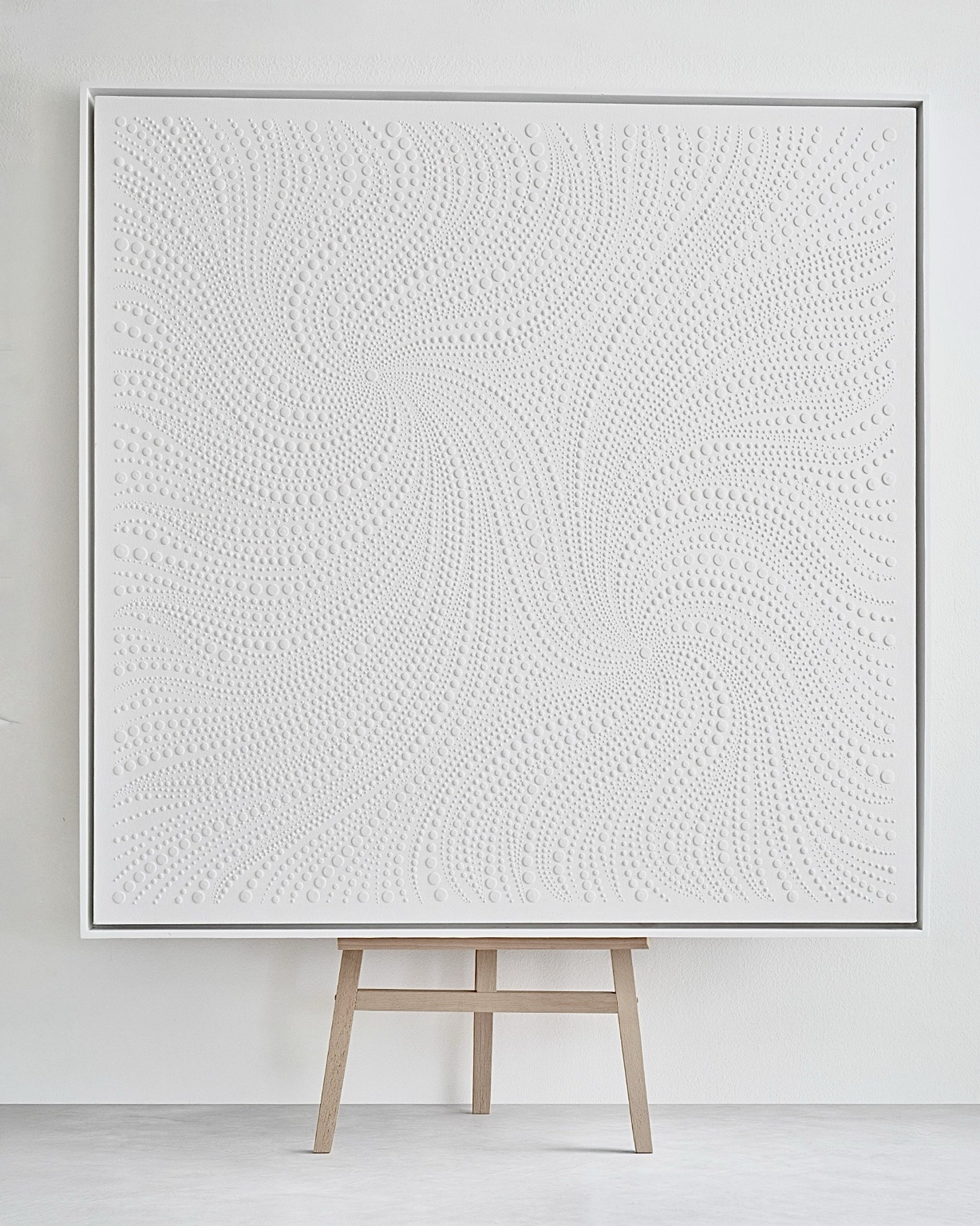 Close-up view of the original raised-dot texture in ROSEM Atelier artwork